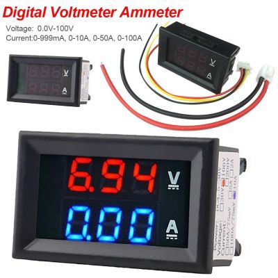 2020 New Digital Voltmeter Ammeter 100V 10A Panel Amp Voltage Current Tester Detector Display