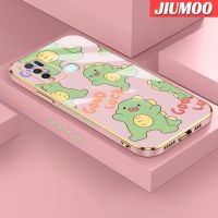 เคส JIUMOO สำหรับ Vivo Y50เคส Y30i Y30ลายการ์ตูน Luck Little Monster ใหม่กรอบสี่เหลี่ยมเคสพื้นผิวเคสมือถือซิลิกาเจลกันกระแทกรวมทั้งหมดรวมเลนส์กล้องถ่ายรูปฝาครอบป้องกัน