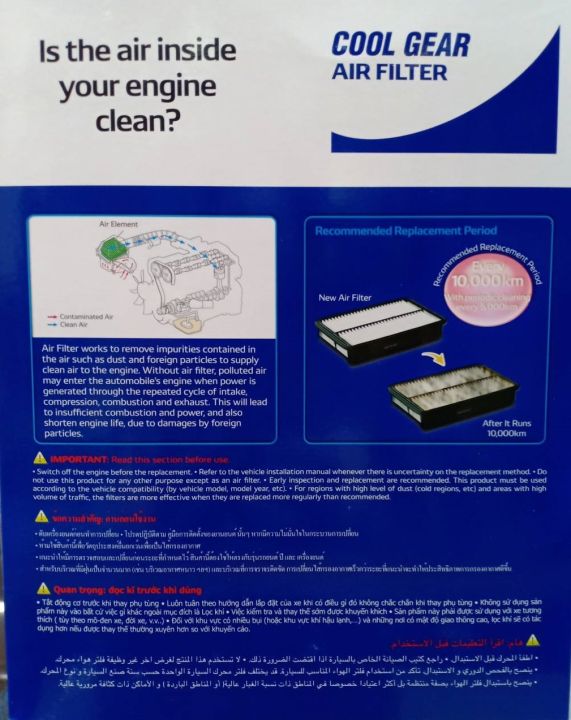 denso-กรองอากาศ-nissan-navara-ปี-2008-2013