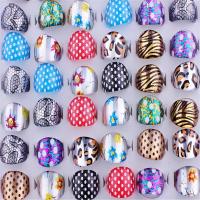 Wholesale Lot 20Pcs Sexy Colorful leopard print Design Lovely Children Rings Resin Lucite Fashion Jewelry cutey girl 13-15MM