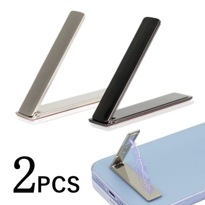 2Pcs Mini Strong Magnetic Phone Holder Foldable Mobile Phone Invisible Holder Metal Bracket Desk Stand for Phone Mi Samsung 2023 Ring Grip
