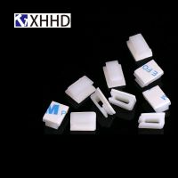 White Plastic Wire Tie Rectangle Cable Mount Clip Clamp Self-adhesive Wiring Accessories FC-1 FC-2 Cable Management