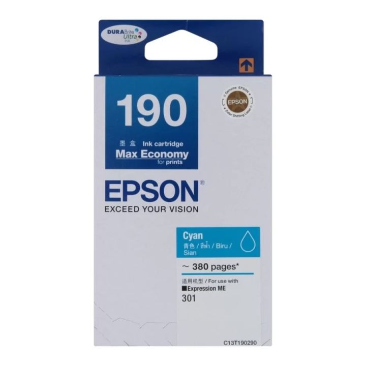 epson-t190290-cyan-ตลับหมึกอิงค์เจ็ท-สีฟ้า-ของแท้-190