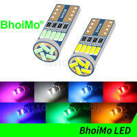 BhoiMo 2X4014หลอดไฟ Led T10 15SMD 168 WY5W ภายใน W5W 194อ่านประตู Trunk Dome ไฟสัญญาณที่จอดรถป้ายทะเบียนรถ