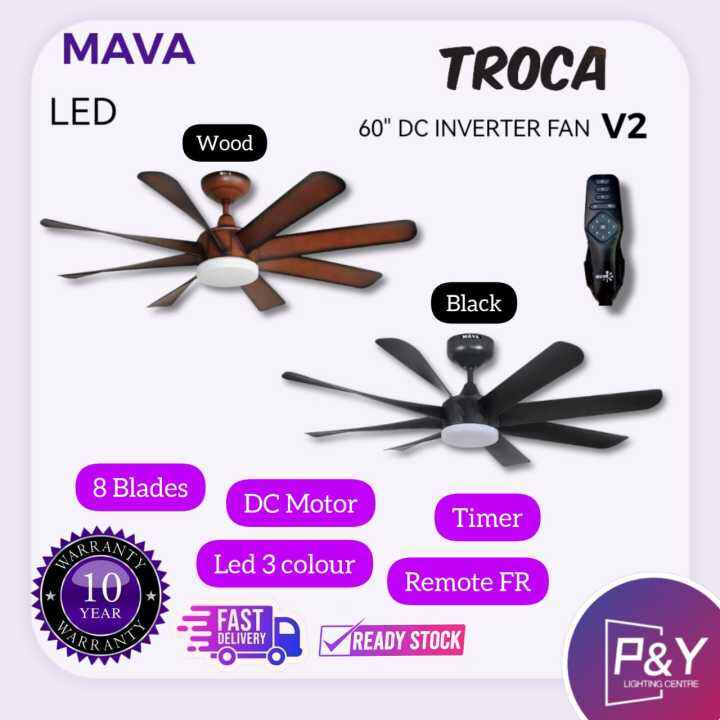 MAVA TROCA V2 60" DC INVERTER CEILING FAN Lazada