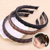 FAITOLAGI แฟชั่นผู้หญิง Twist Hairbands ลื่น Braid ที่คาดผมปรับได้เครื่องประดับผม