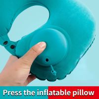 Car Headrest U-shaped Pillow Neck Pillow Pressure Inflatable Eye Mask Earplugs Travel Labor Driving Car