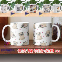 Pug Cute Dogs Pets Collection Ceramic Water Coffee Gift Mug