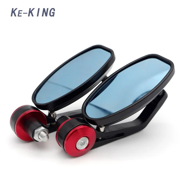 Moto Mirrors Bar End Side Rearview Mirror Handlebar Mirrors FOR Suzuki