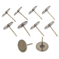 10pcs 10x22mm Wooden Box Case Furniture Nails Pushpin Metal Flat Head Nails Decorative Tacks Stud Antique Bronze Pins