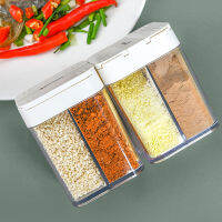 【cw】2021 nd New Seasoning Pot, Household Four Grids Transparent Spice Jar Storage for Cumin Prickly Ash ！