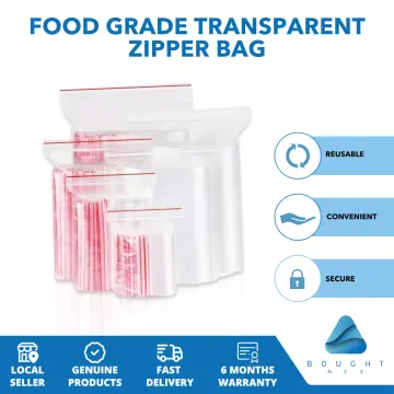 Thick Clear Ziplock Storage Bags Heavy-Duty Transparent Plastic Reusable Poly  Bag