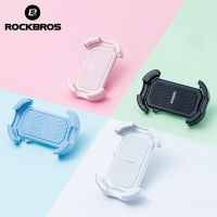 ROCKBROS ขาตั้ง Dudukan Ponsel Sepeda 360 ° ที่จับกันลื่นที่จับเอนกประสงค์ฉากยึดรถจักรยานยนต์กันกระแทก4.7-6.8นิ้ว