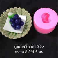 พิมพ์ซิลิโคน 3D ลาย บลูเบอรี่ (บากพิมพ์ให้แล้ว)