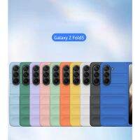 เคสแข็งพีซีสำหรับ Samsung Galaxy Z พับ5สีลูกอม Z พับ5ฝาครอบป้องกันง่าย