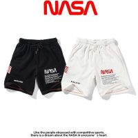 กางเกงขาสั้นลําลอง พิมพ์ลายตัวอักษร nasa สไตล์สตรีท