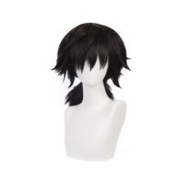 Demon Slayer Cosplay Kimetsu no Yaiba Tomioka Giyuu Black Ponytail Wig Costume Men Women Heat Resistant Synthetic Hair Wigs