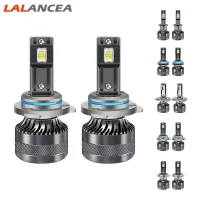 Lanancea หลอดไฟไฟหน้ารถมอเตอร์ไซค์แบบ LED K10 12000LM 300% สว่างกว่า6500K 120W ไฟหน้าสำหรับเปลี่ยนพร้อมพัดลมปลั๊กแอนด์เพลย์แพ็ค2ชิ้น【fast】