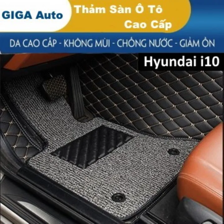 Thảm lót sàn ô tô 5D 6D Hyundai I10 không mùi chống nước trải kín ...