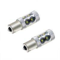 2ชิ้น Ba15s P21w Led 1157 3030led Bay15d พร้อมเลนส์ Canbus หลอดไฟรถยนต์1800lm ย้อนแสง2828smd 10led 12V 24V Dropshipping