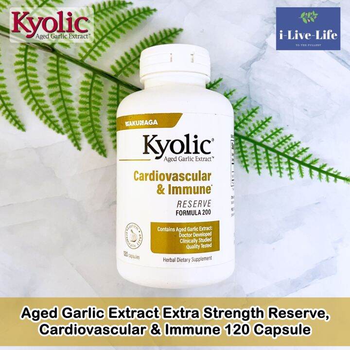 สารสกัดจากกระเทียม ไร้กลิ่น Aged Garlic Extract Extra Strength Reserve ...