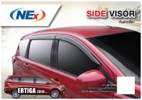 SUZUKI ERTIGA 2019 คิ้วกันสาดประตู 4 ประตู สีดำ ปี 2019 (4ชิ้น)คิ้วกันฝน คิ้วบังแดด ประดับยนต์ ชุดแต่ง ชุดตกแต่งรถยนต์