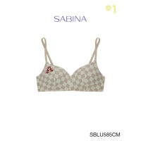 ⊱⊱SABINA เสื้อชั้นใน WIRELESS (ไม่มีโครง) รุ่น Daddy loves Sabina รหัส SBLU585CM สีช็อคโกแลต