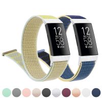 Tali Nilon untuk Fitbit Charge 4 3 SE Gelang Jam Tangan Gelang Loop Nilon untuk Fitbit Charge 3 4 Aksesori Jam Tangan Pintar