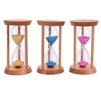 3 Mins Glass Wood Sand Clock Frame Sandglass Hourglass For Living Room Room Classroom Handmade Home Kitchen Timer