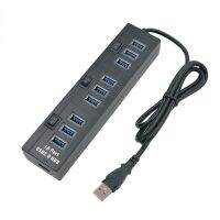 A56 high speed USB 2.0 HUB 10 port hub three switch one drag ten line device usb extender USB Hubs