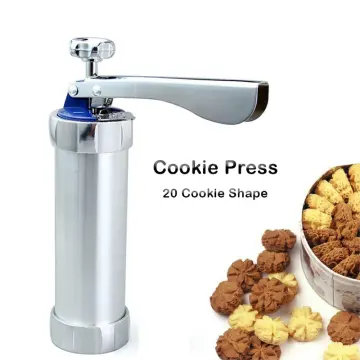 Cookie Maker Machine for Baking with 20 Stainless Steel Cookie