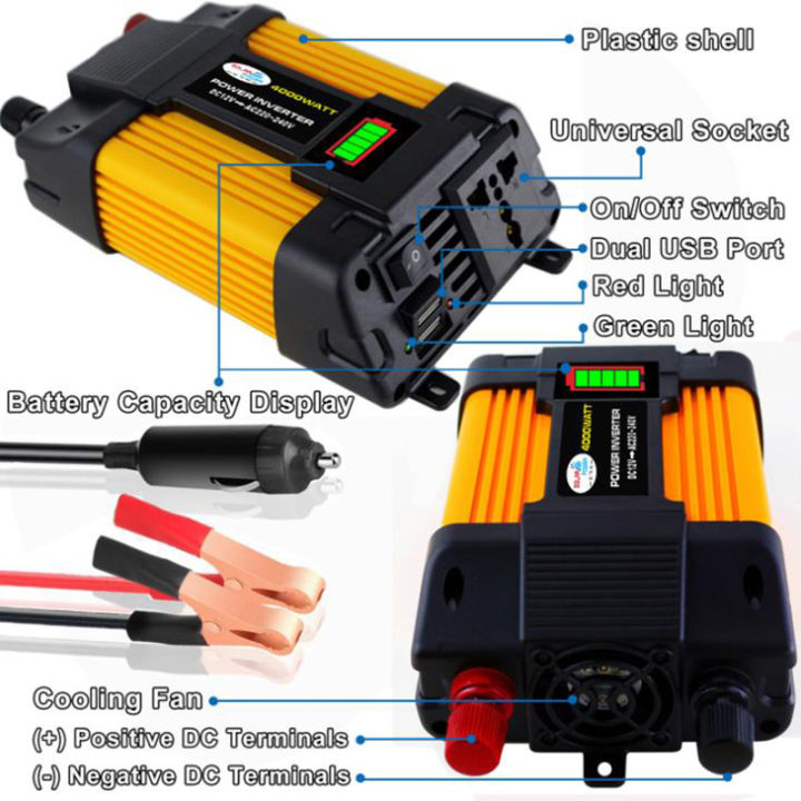 อินเวอร์เตอร์ไฟฟ้าอัจฉริยะ-12v-220v-6000w-เตอร์ไฟฟ้าพลังงานแสงอาทิตย์รถยนต์เรืออินเวอร์เตอร์แปลง-dc-12v-เป็น-ac-220v-portable-smart-power-inverte