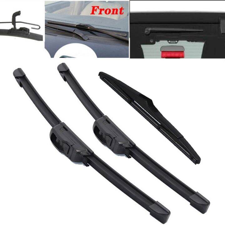 Car Front & Rear Windshield Wipers Wiper Windscreen Front Window Wipers