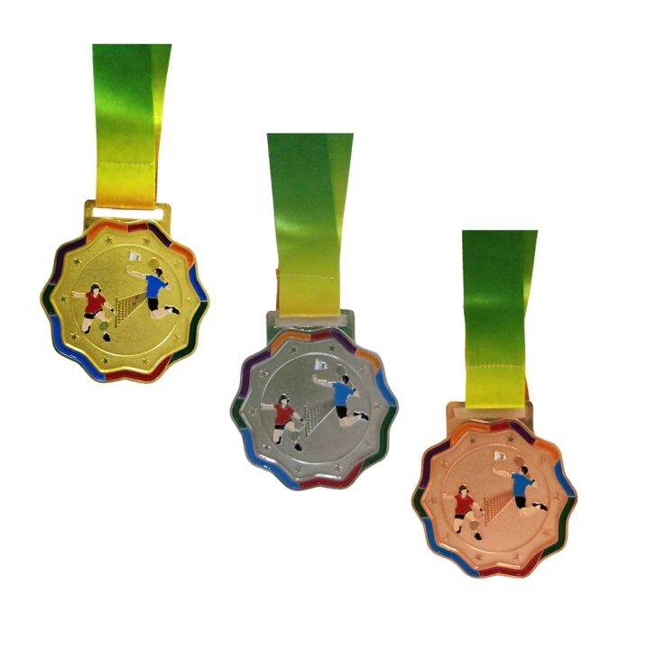 6.5CM Medal For Badminton Bundle Of 3 ( Gold ,Silver , Bronze ) | Lazada PH