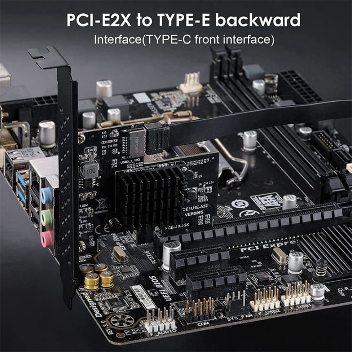 2x-pci-e-2x-to-usb3-1-a-key-gen2-front-type-e-expansion-card-10gbps-type-e-20-pin-front-panel-connector-riser-card