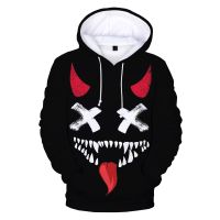 New XOXO Pattern Trendy Devil Smiling Face 3D Printed Hoodie Sweatshirts Men Women Unisex Fashion Pullovers Clothing casual