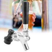 Stainless Steel Beer Keg Tap Faucet with Ball Lock Disconnect for Brewing Accessory