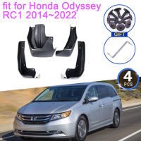 Mudguards สำหรับ Honda Odyssey 5 V อุปกรณ์เสริม RC1 RC2 RC4 2014 ~ 2022 2019 JDM Mud Flaps Splash Guards ด้านหน้าด้านหลังล้อ Fender Flare