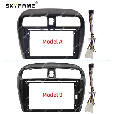 SKYFAME Car Frame Fascia Adapter Android Radio Dash Fitting Panel Kit For Mitsubishi Mirage Attrage Spacestar