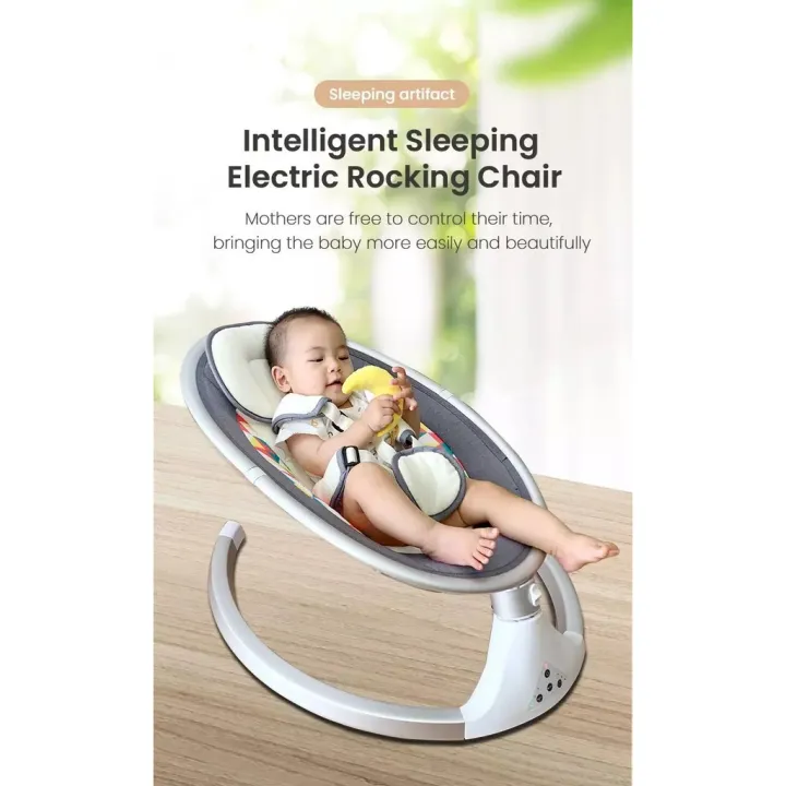 Electric Automatic Smart Baby rocking swing bed chair bouncer Lazada PH