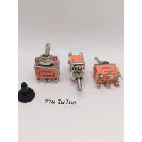 6ขา no-noสวิตช์สวิทช์โยก 6ขาON-ON ON-NO Toggle Switch 15A/250VAC 6PIN มีฝาหมวก