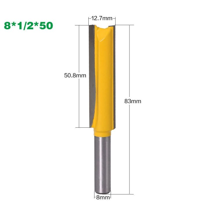 1pcs-8mm-shank-1-2-เครื่องตัดบิตเราเตอร์ด้านล่างทําความสะอาด-cnc-woodworki-clean-bits-straight-end-mill-trimmer-cutting-เครื่องมือ