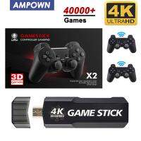 Gxal46093 Ampown GD10 128G เกมคอนโซลเกมวิดีโอเกม40000 2.4G คอนโทรเลอร์สติ๊กสำหรับ PS1