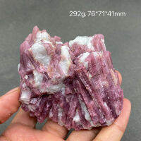 100 ทัวร์มาลีนสีชมพูธรรมชาติหยาบ Healed Crystal Quartz Ore ตัวอย่าง