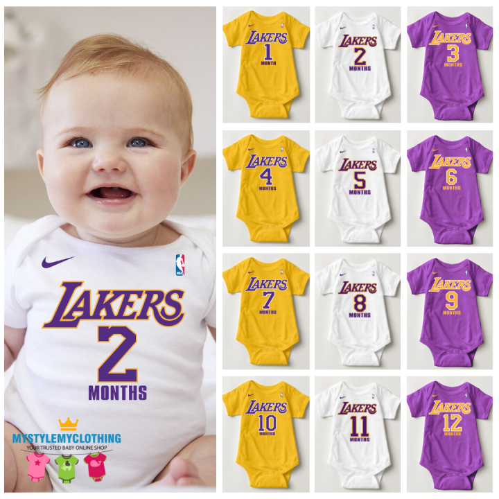 LA Lakers baby onesie