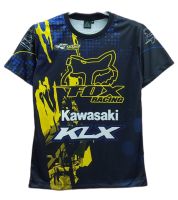 เสื้อยืดกีฬา Kawasaki KLX FOX Racing เสื้อผ้ากีฬาไมโครมันเกรดเอ พรีเมี่ยม ผ้าไม่ร้อน