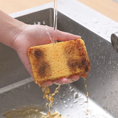 2 Sided Non-Stick Dish Washing Pad,Wood Pulp Cleaning Sponge