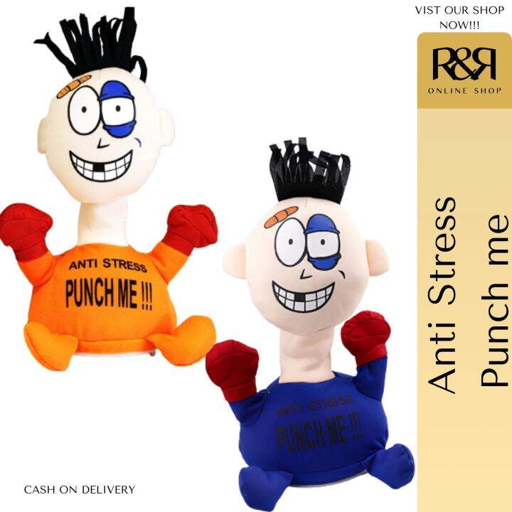 Funny Punch Me Doll Vent Anxiety,Punching Dolls AntiStress Stuffed