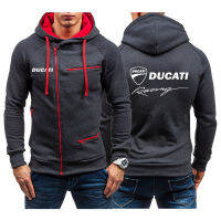 2021 Ducati Hooded Sweatshirt Handsome Jackets Men Solid Color Casual Tracksuit Harajuku Sportwear Outerwear Comfortable Top