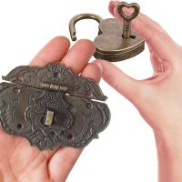 ✾∏۩ Antique Brass Wooden Case hasp Vintage Decorative Jewelry Gift Box Suitcase Hasp Latch Hook Furniture Buckle Clasp Lock